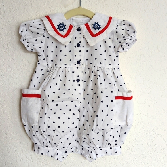 Other - Vintage baby girl Bubble Romper 6-12 months